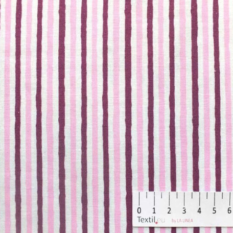 Stripes, Children's - Violet, Pink - 100% cotton 