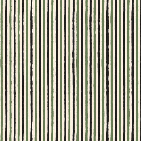 Pruhy - Bavlněné plátno - Zelená, Černá - 100% bavlna 