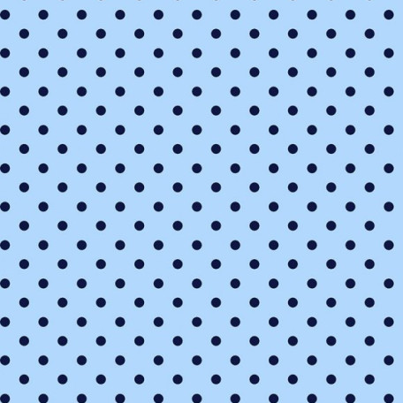 Puntíky - Modrá - 100% bavlna 