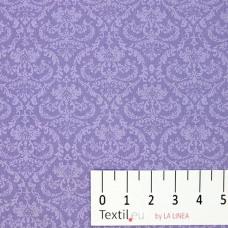 Ornamenty - Fialová - 100% bavlna 
