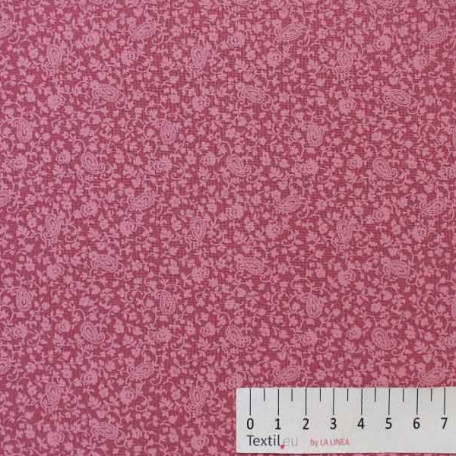 Flowers - Pink - 100% cotton 