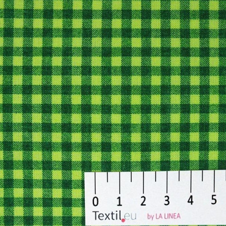 Kostky - Zelená - 100% bavlna 