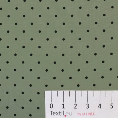 Dots - Green - 100% cotton 