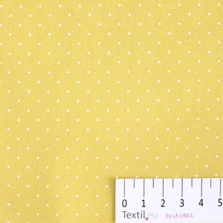 Dots - Yellow - 100% cotton 