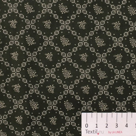 Abstraktní, Ornamenty - Zelená - 100% bavlna 