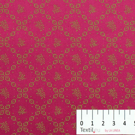 Ornaments - Pink, Burgundy - 100% cotton 