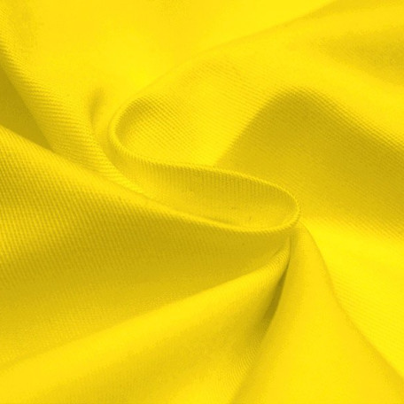 Solid colour - Cotton twill - Yellow - 100% cotton 