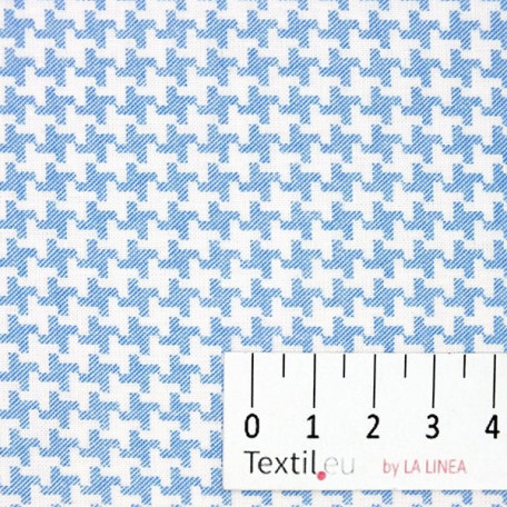 Abstraktní - Bavlněné plátno - Modrá - 100% bavlna 