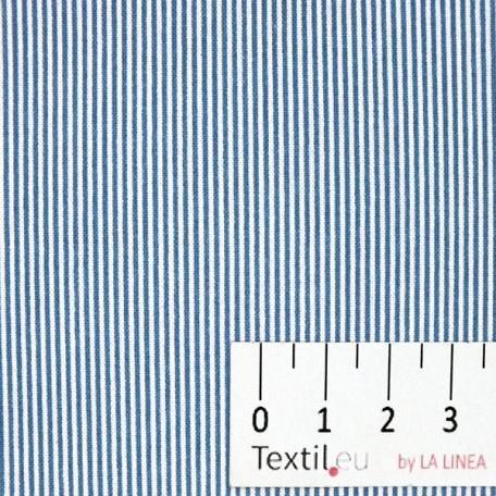 Pruhy - Modrá - 100% bavlna 