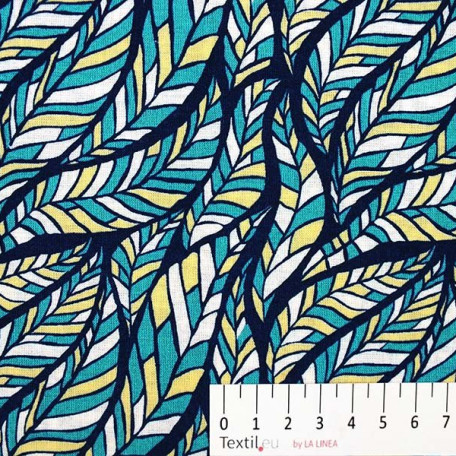 Abstract - Blue - 100% cotton 