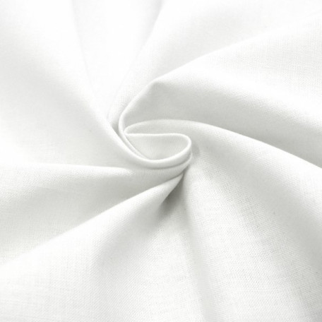 Solid colour - White - 100% cotton 