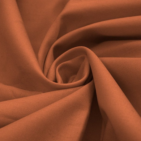 Solid colour - Cotton poplin - Orange - 100% cotton 