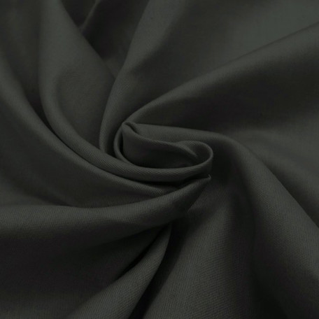 Solid colour - Cotton Sateen - Grey - 100% cotton 