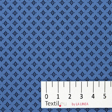 Dots - Cotton Sateen - Blue - 100% cotton 