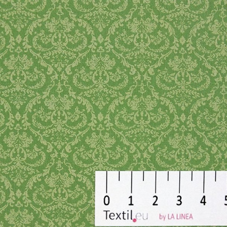 Ornamenti - Rasatello in cotone - Verde  - 100% cotone  