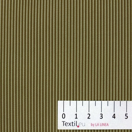 Streifen  - Baumwollsatin  - Grün  - 100% Baumwolle  