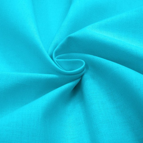 Jednokolorowe  - Płótno bawełniane  - Niebieski  - 100% bawełna  