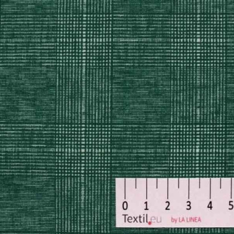 Checks - Cotton plain - Green - 100% cotton 