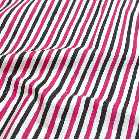 Stripes - Plain - ACRYLAT coated, matt - Pink, Brown - 100% cotton/100% ACRYL 