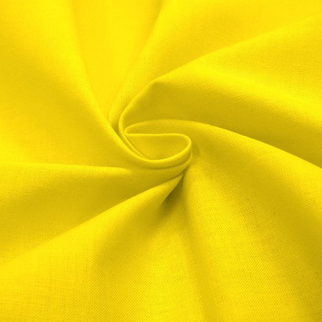 Solid colour - Cotton plain - Yellow - 100% cotton 