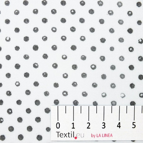 Dots - Cotton Sateen - Brown - 100% cotton 