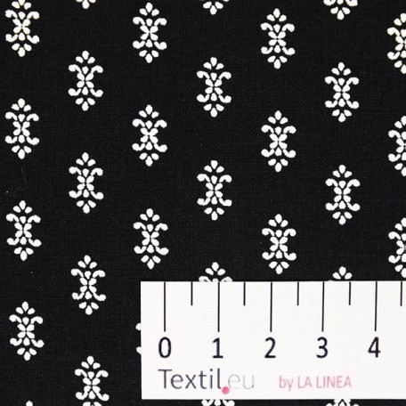 Ornamenti - Tela in cotone  - Nero , Bianco  - 100% cotone  