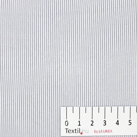 Stripes - Cotton Sateen - Grey - 100% cotton 