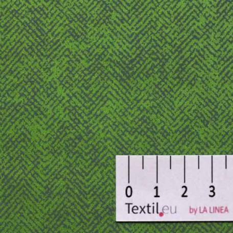 Abstraktní, Pruhy - Bavlněný satén - Zelená - 100% bavlna 