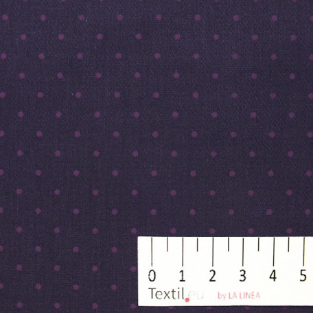 Dots - Cotton Sateen - Violet - 100% cotton 