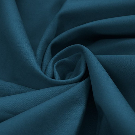 Solid colour - Cotton poplin - Blue - 100% cotton 