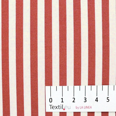 Stripes - Cotton plain - Brown - 100% cotton 