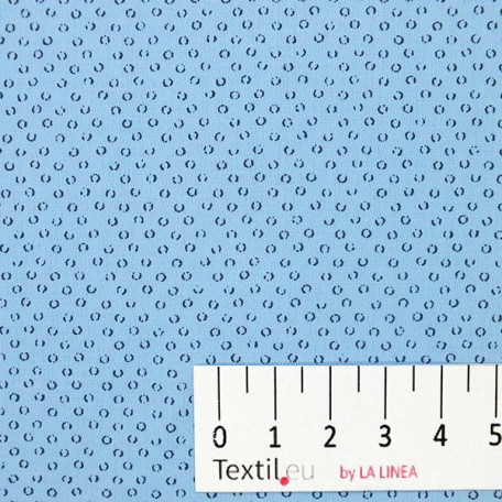 Dots - Cotton Sateen - Blue - 100% cotton 