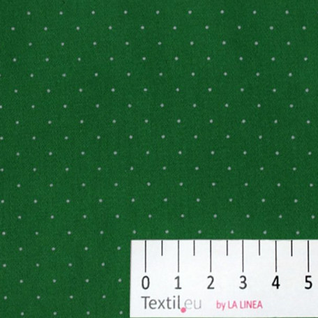 Dots - Cotton Sateen - Green - 100% cotton 