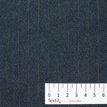 Abstraktní, Pruhy - Bavlněný satén - Modrá - 100% bavlna 