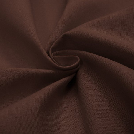 Solid colour - Cotton plain - Brown - 100% cotton 