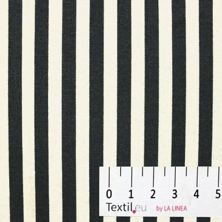 Stripes - Cotton plain - Grey - 100% cotton 