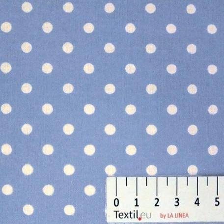 Dots - Cotton plain - Blue, Violet - 100% cotton 