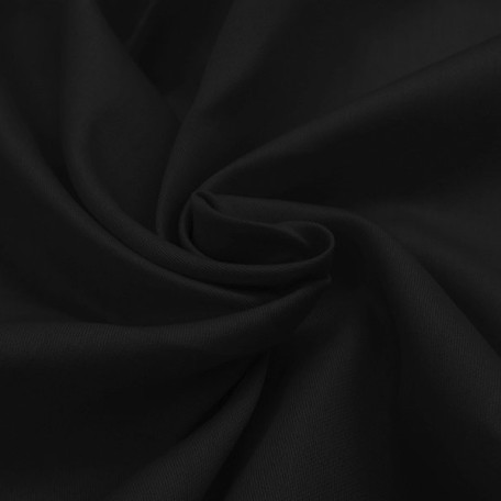 Jednokolorowe  - Satyna bawełniana - Czarny  - 100% bawełna  