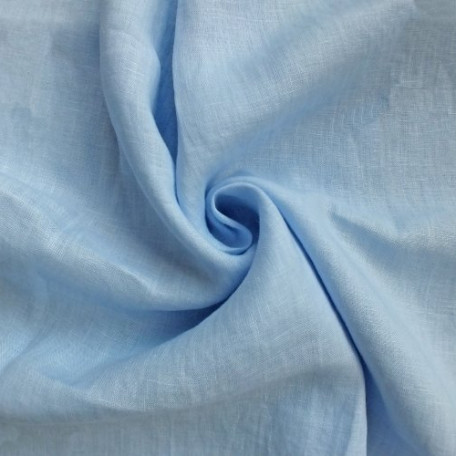 Solid colour - Linen plain - Blue - 100% linen 