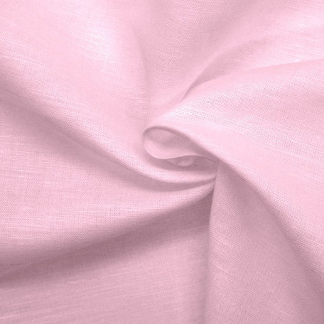 Solid colour - Linen with cotton - Pink - 60% linen/40% cotton 