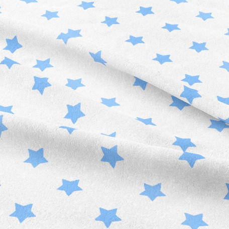 Hvězdy - Bavlněné plátno - Modrá - 100% bavlna 