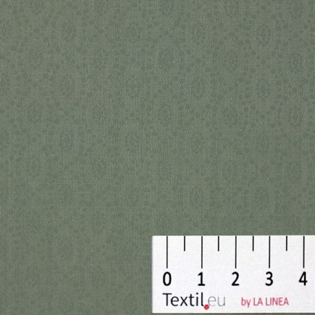 Puntíky, Ornamenty - Bavlněný satén - Zelená - 100% bavlna 