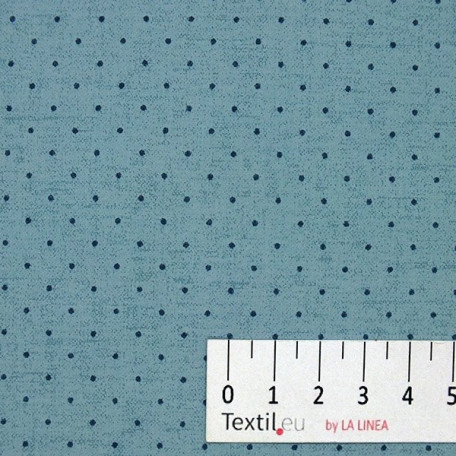 Abstract, Dots - Cotton Sateen - Blue - 100% cotton 