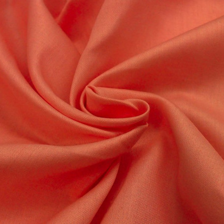 Solid colour - Cotton Sateen - Orange - 100% cotton 