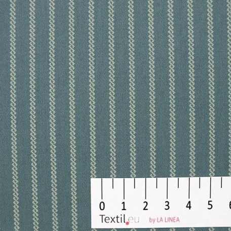 Pruhy - Bavlněný satén - Zelená - 100% bavlna 