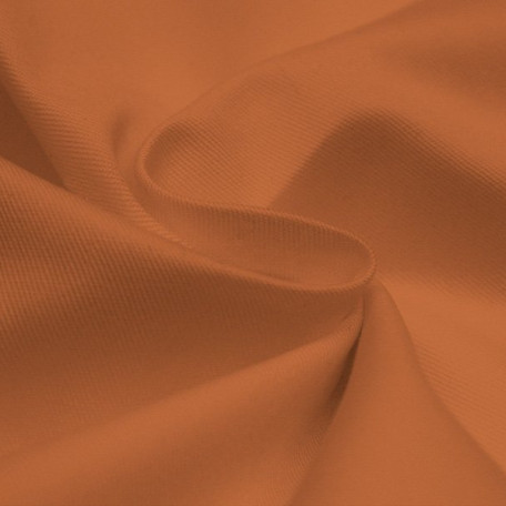 Solid colour - 2-ply twill - Orange - 100% cotton 