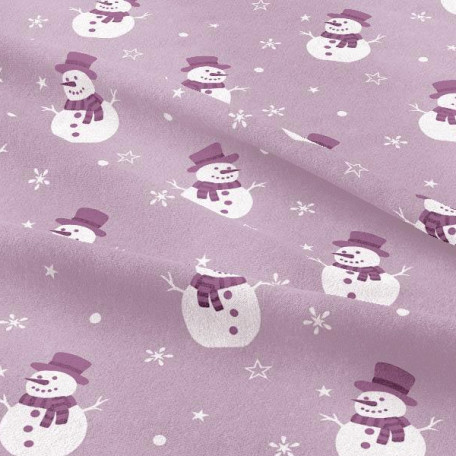 Christmas - Cotton plain - Violet - 100% cotton 