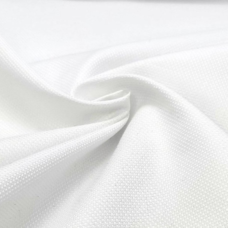 Solid colour - Dobby - White - 100% cotton 