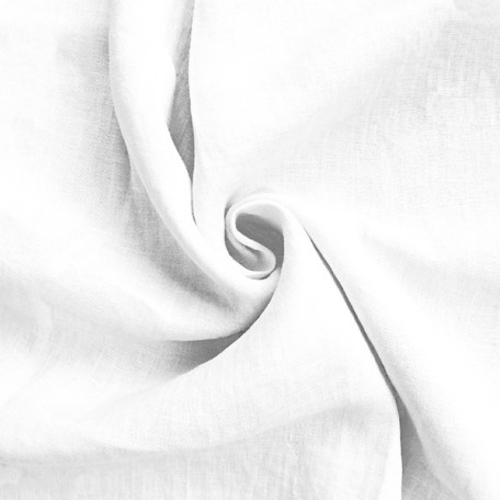 Solid colour - Linen plain - White - 100% linen 