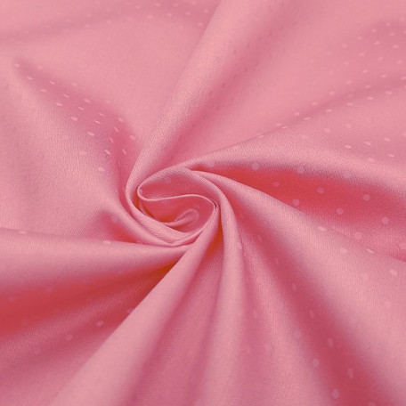 Dots - Cotton Sateen - Pink - 100% cotton 